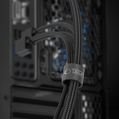 3. Tech-Protect Velcro Cable Organizer 3m - Black