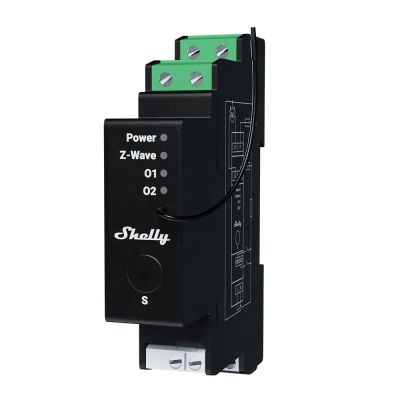 Intelligent Z-Wave Shelly Wave Pro Shutter LR DIN Rail Controller