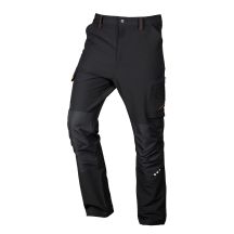 Mix&Match work trousers, 4-way stretch, black and orange, size XL