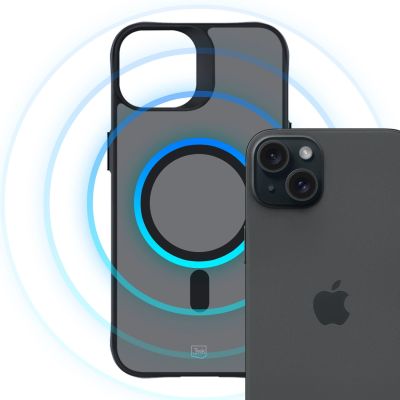 18. 3mk Smoke MagCase with MagSafe for iPhone 15 Plus - semi-transparent
