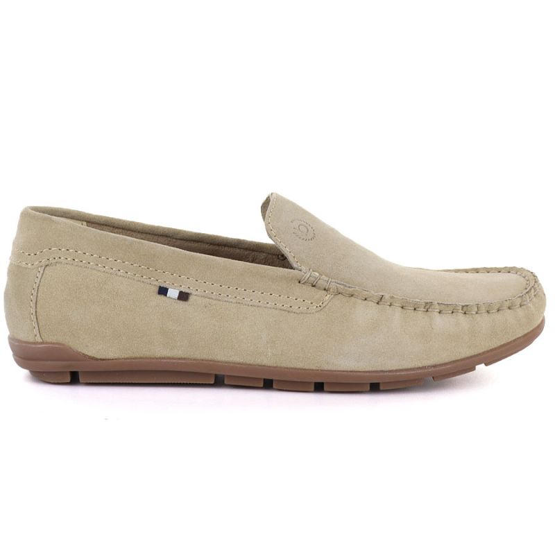 2. Men's beige leather loafers Bugatti TT153108