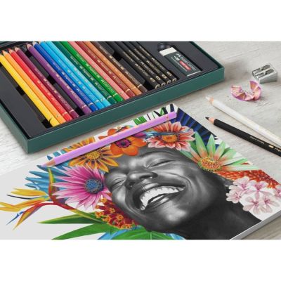 4. Faber-Castell Polychromos & Pitt Graphite Matt Set Multicolor 48 pcs.