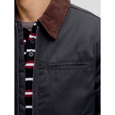 4. Jack&Jones pilot jacket JORNORREBRO WORKER JACKET 12282903 BLACK/CORDUROY C