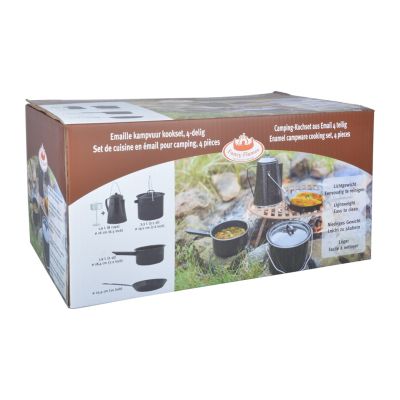 6. Esschert Design FF215 Camping Kitchen Utensil Set Black