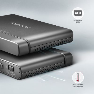 6. Axagon ADSA-CC USB-C 10Gbps - NVMe M.2 SSD & SATA 2.5/3.5 SSD/HDD CLONE MASTER 2 - Digital/Daten - NVMe USB 3.2 Gen 2 (3.1 Gen 2) Type-C Black