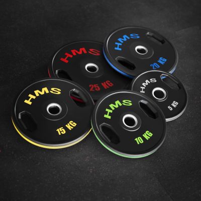 5. TOG25 2 x 25 KG OLYMPIC RUBBER-COATED PLATE 2 x 25 KG HMS