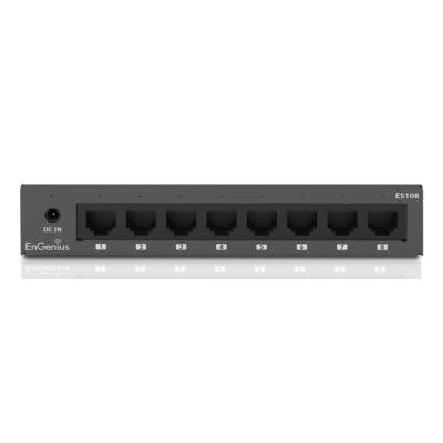 4. EnGenius ES108 Network Switch Unmanaged Gigabit Ethernet (10/100/1000) Black