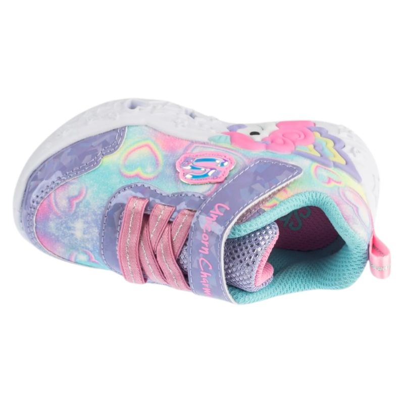 3. Skechers Unicorn Charmer – Lil Heart Sparkles 303064N-LVMT Purple 21