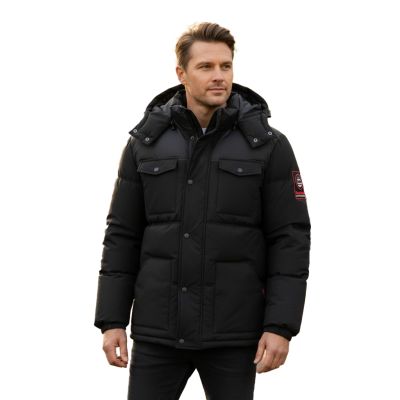 9. Geographical Norway men's jacket BAREDA DB BLACK MEN 096 BLACK (WY3882H/GN-NOIR)