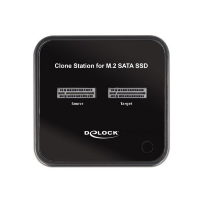4. DeLOCK M.2 Docking Station for 2 x M.2 SATA SSDs with Clone Function