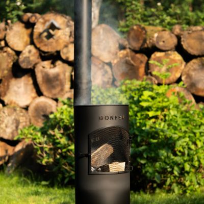 3. BONFEU GARDEN FIREPLACE BONGIANO LP BLACK