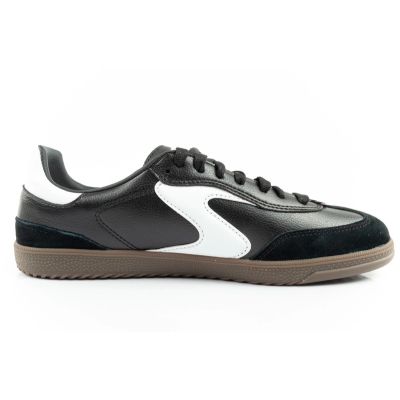 13. Skechers Kickoff women's sports shoes sneakers black leather