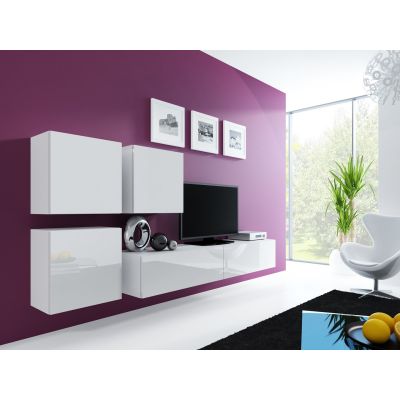 11. TV cabinet VIGO '180' 30/180/40 white/white gloss