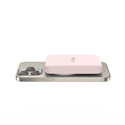 3. Tech-Protect LifeMag PB11 Powerbank with MagSafe 10000mAh 15W USB-C port - pink + USB-C cable