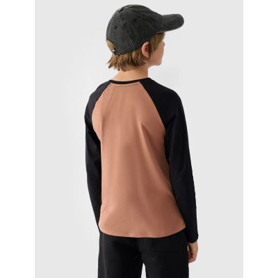 3. Longsleeve regular plain boys 4F Junior 4FJWAW24TLONM293-65S