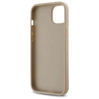 7. DKNY Quilted Stack Logo iPhone 15 Plus Case - Beige