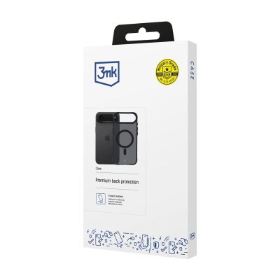 7. 3mk Smoke MagCase for iPhone 17 Air - Black Semi-Transparent
