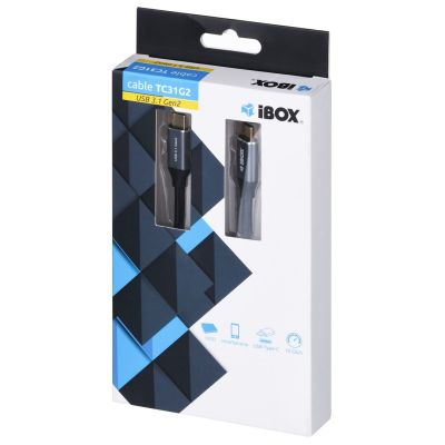 5. IBOX IKUMTC31G2 cable (USB type C - USB type C; 1m; black)