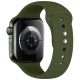 2. Tech-Protect Silicone Strap for Apple Watch 44 / 45 / 46 / 49 mm - Green