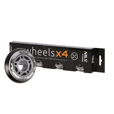 22. PU 70x24 82A BLACK WHEELS (4 pcs.) NILS EXTREME