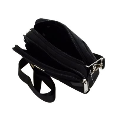 3. Aeronautica Militare Fly Men's Shoulder Bag Black - AM-327