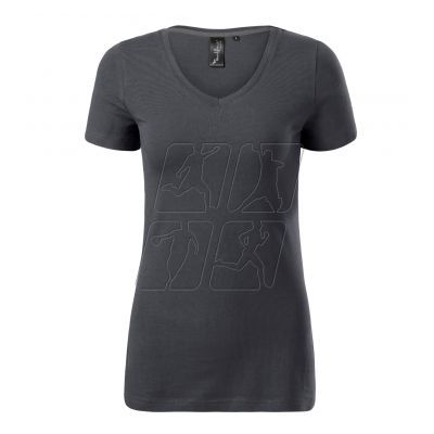 2. Malfini Action V-neck T-shirt W MLI-70183 light anthracite