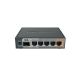 6. Mikrotik hEX S router (RB760iGS) Total Ethernet Ports:6; Architecture:MMIPS; CPU core:2