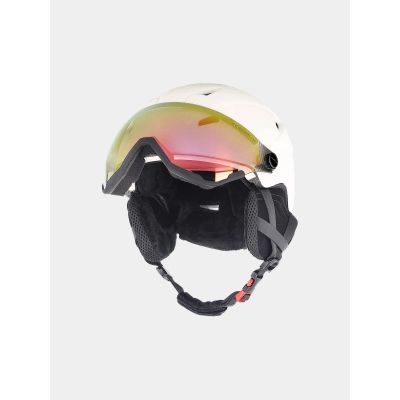 Unisex ski helmet with goggles 4F 4FWAW24AHELU090-11S