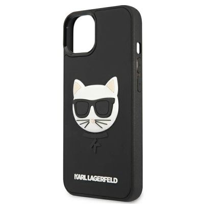 6. Karl Lagerfeld 3D Rubber Choupette Case for iPhone 13 mini - Black