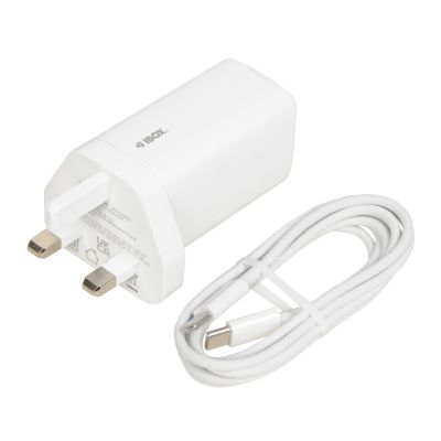 4. I-BOX C-65 GAN PD65W WALL CHARGER CABLE, WHITE