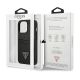8. Guess Saffiano Triangle Logo Cardslot Case for iPhone 13 / 13 Pro - Black