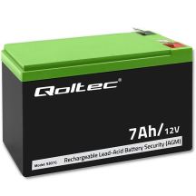 QOLTEC AGM BATTERY 12 V | 7 AH | MAX. 105 A | SECURITY