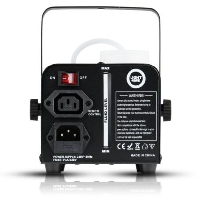 3. LIGHT4ME FM 500 LED V2 - Smoke/fog machine, wireless remote control, 500W power, 3x1W RGB light effect