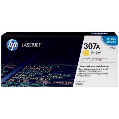 119. HP 307A original yellow LaserJet toner cartridge