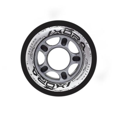 3. PU 76x24 82A BLACK WHEELS (4 pcs.) NILS EXTREME