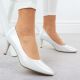 3. Women's satin silver pumps Sergio Leone 1336