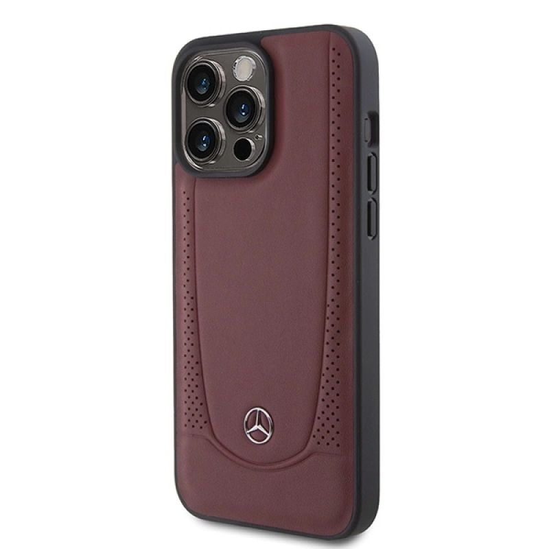 2. Mercedes MEHCP15LARMRE iPhone 15 Pro 6.1" red/red hardcase Leather Urban Bengale