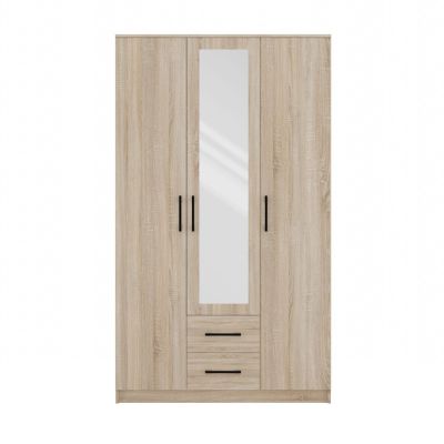 2. ROMANA WARDROBE 120X205 SONOMA WITH MIRROR