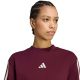 4. adidas Essentials 3-Stripes Boyfriend Women’s T-Shirt Burgundy KX0793