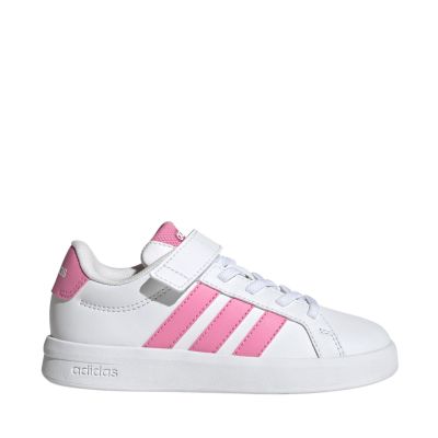 Adidas Grand Court 3.0 kids' shoes white and pink JP9371