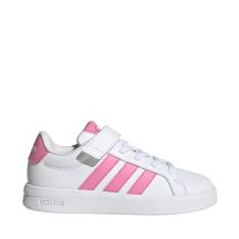 Adidas Grand Court 3.0 kids' shoes white and pink JP9371