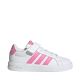 Adidas Grand Court 3.0 kids' shoes white and pink JP9371