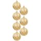 40. DECORATIVE PLASTIC BALL 6CM SET 35 GOLD