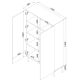 4. PALAZZO BIS display cabinet 100x39x166 black matt