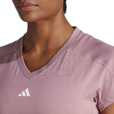 5. adidas Aeroready Train Essentials Minimal Branding V-Neck Tee W HZ5662