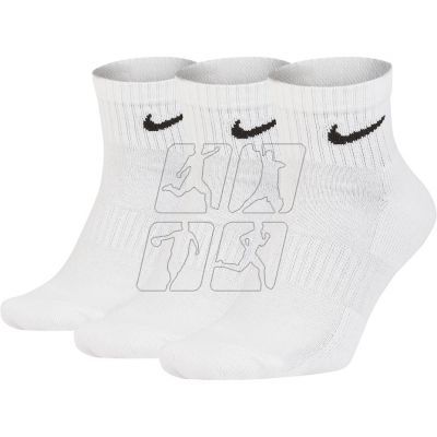 3. Nike Value Cotton Quarter socks 3 pairs M SX4926 101