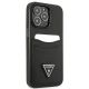 4. Guess Saffiano Triangle Logo Cardslot Case for iPhone 13 / 13 Pro - Black