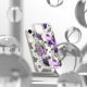 3. Ringke Fusion Design Armored Case Cover with Gel Frame for iPhone 14 Plus transparent (Purple rose) (FD637E29)