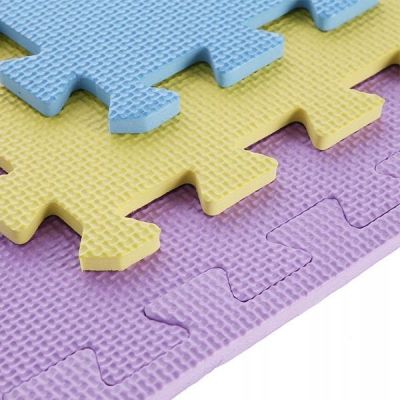 7. One Fitness MP10 Multipack Puzzle Mat Yellow-Blue-Purple