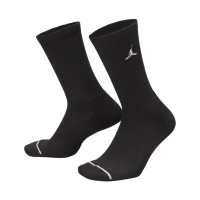 2. Jordan Everyday Cushioned Crew Socks 6 pairs black HV6228 010